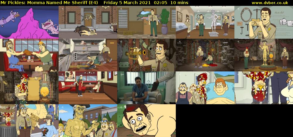 Mr Pickles: Momma Named Me Sheriff (E4) Friday 5 March 2021 02:05 - 02:15