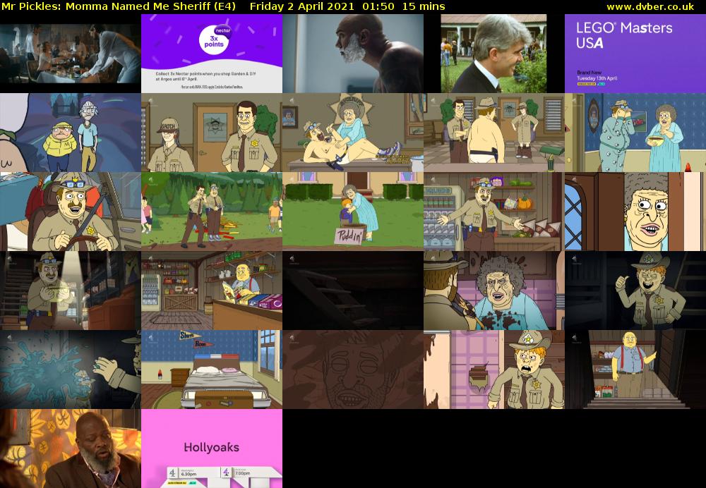 Mr Pickles: Momma Named Me Sheriff (E4) Friday 2 April 2021 01:50 - 02:05