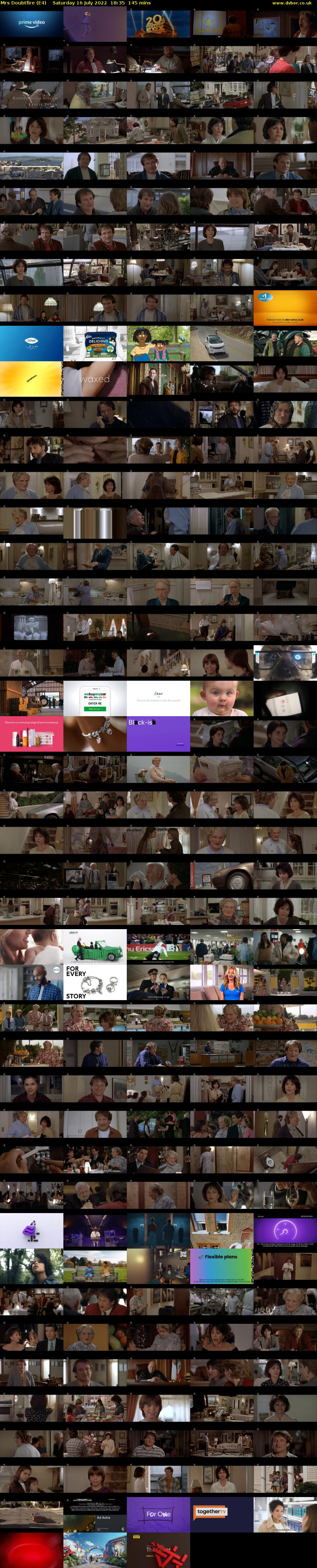 Mrs Doubtfire (E4) Saturday 16 July 2022 18:35 - 21:00