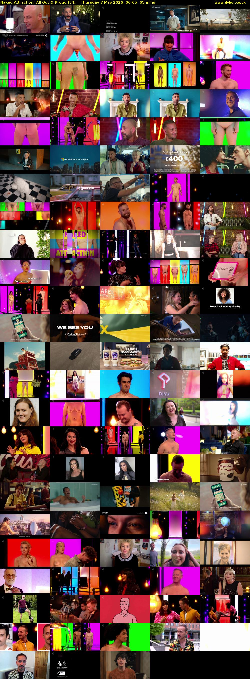Naked Attraction: All Out & Proud (E4) Thursday 7 May 2026 00:05 - 01:10