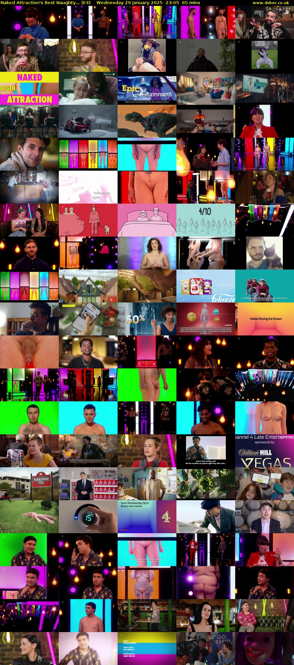 Naked Attraction's Best Naughty... (E4) Wednesday 29 January 2025 23:05 - 00:10