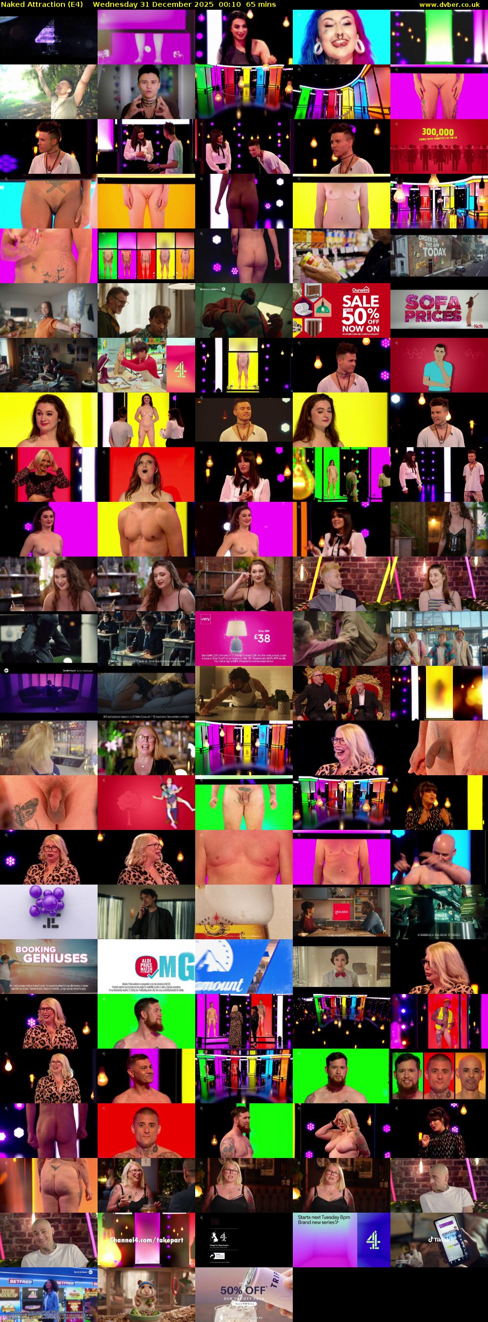 Naked Attraction (E4) Wednesday 31 December 2025 00:10 - 01:15