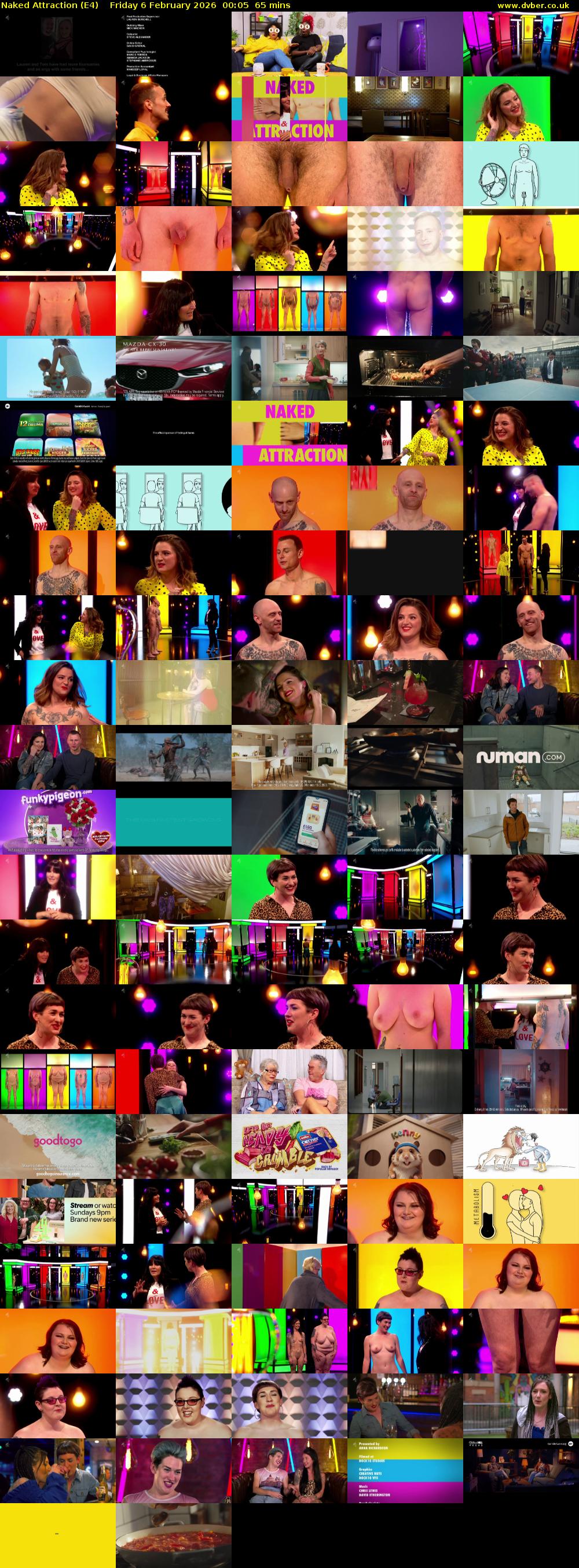Naked Attraction (E4) Friday 6 February 2026 00:05 - 01:10