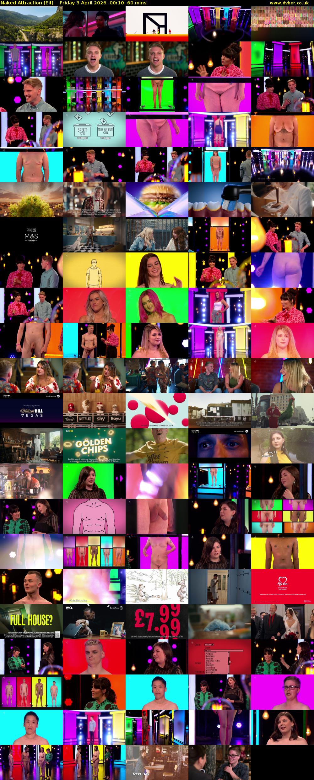 Naked Attraction (E4) Friday 3 April 2026 00:10 - 01:10