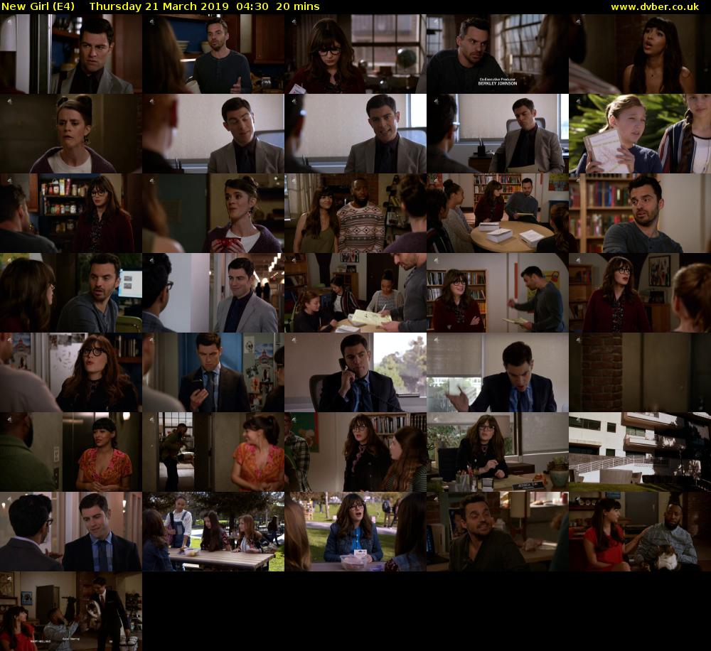 New Girl (E4) Thursday 21 March 2019 04:30 - 04:50
