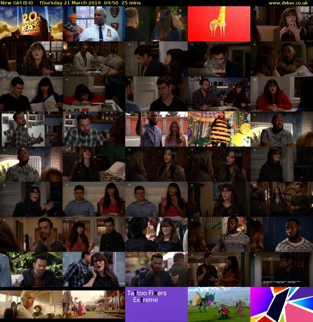New Girl (E4) Thursday 21 March 2019 04:50 - 05:15