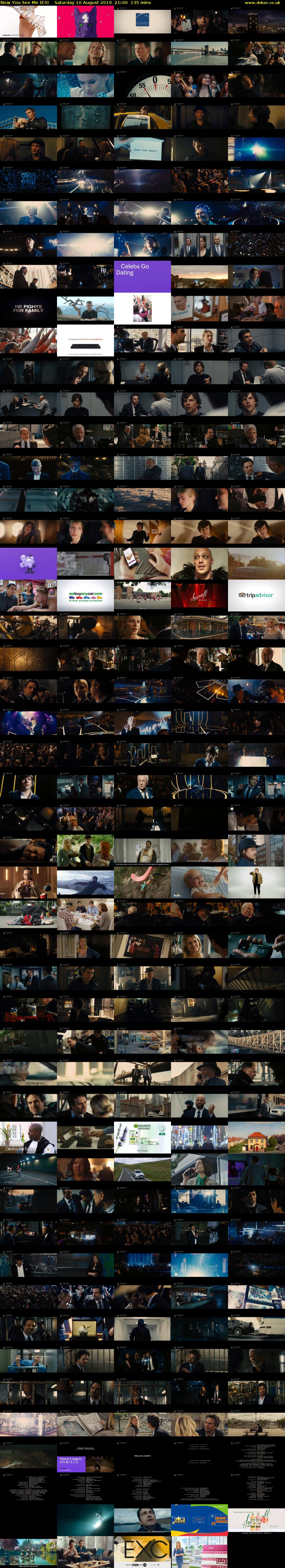 Now You See Me (E4) Saturday 10 August 2019 21:00 - 23:15