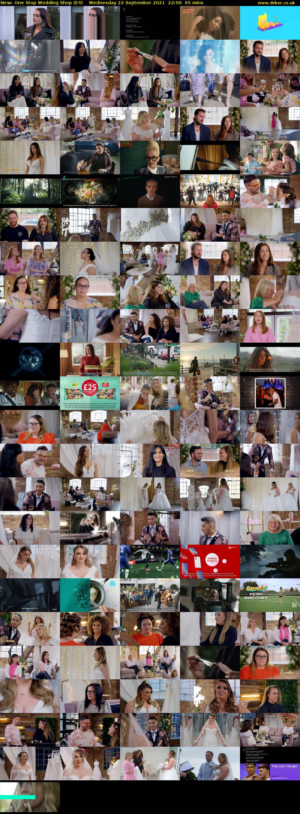 One Stop Wedding Shop (E4) Wednesday 22 September 2021 22:00 - 23:05