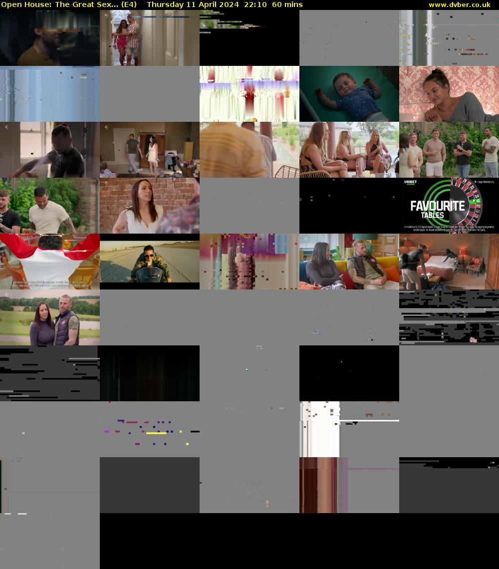 Open House: The Great Sex... (E4) Thursday 11 April 2024 22:10 - 23:10