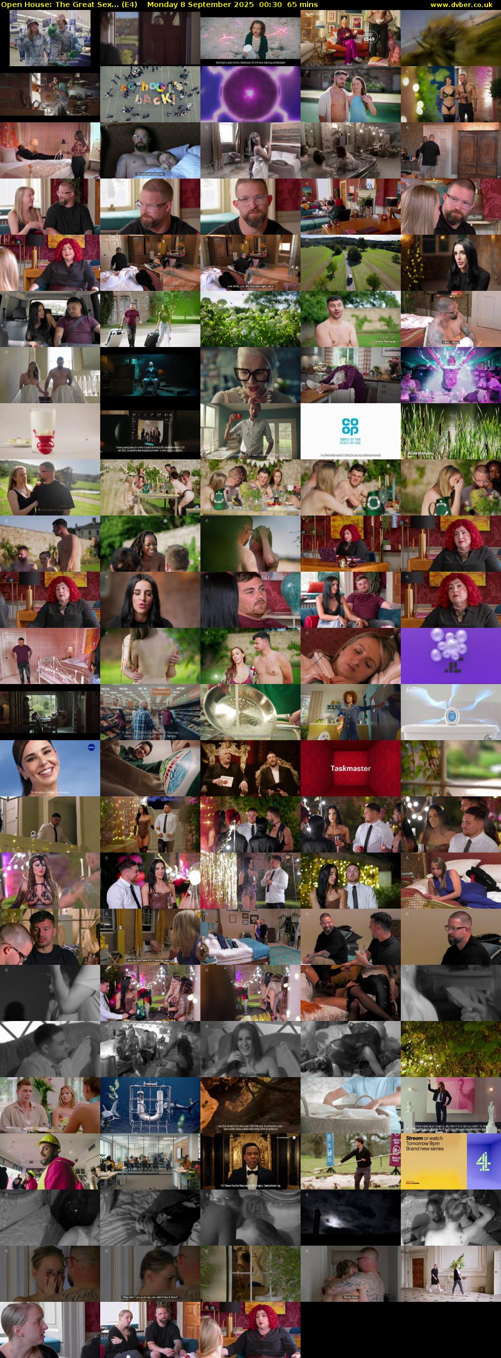 Open House: The Great Sex... (E4) Monday 8 September 2025 00:30 - 01:35
