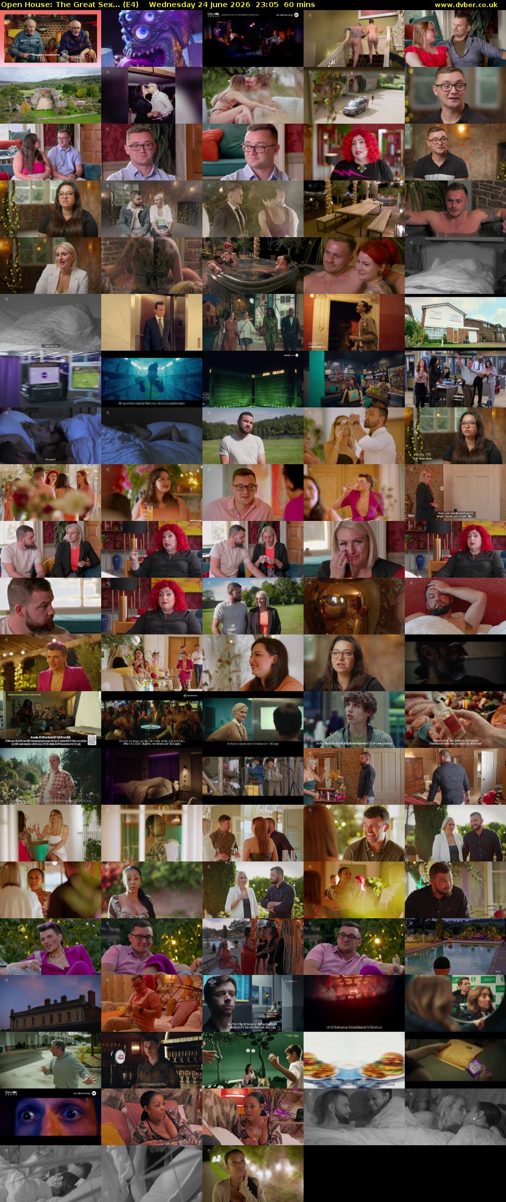 Open House: The Great Sex... (E4) Wednesday 24 June 2026 23:05 - 00:05