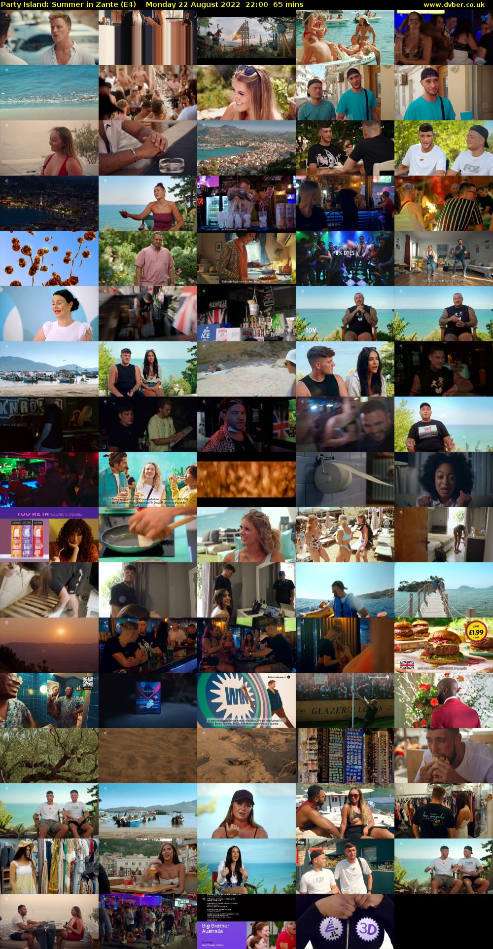 Party Island: Summer in Zante (E4) Monday 22 August 2022 22:00 - 23:05
