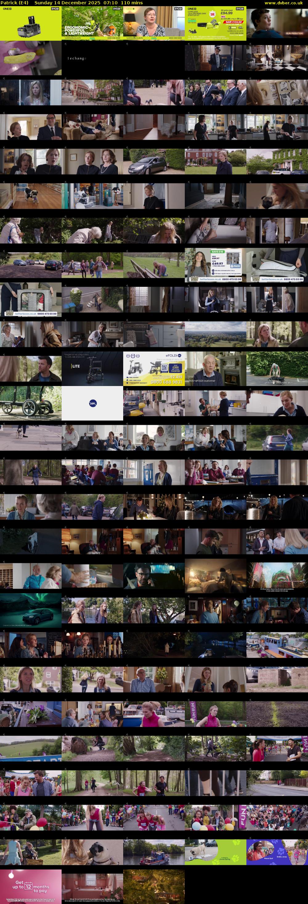 Patrick (E4) Sunday 14 December 2025 07:10 - 09:00