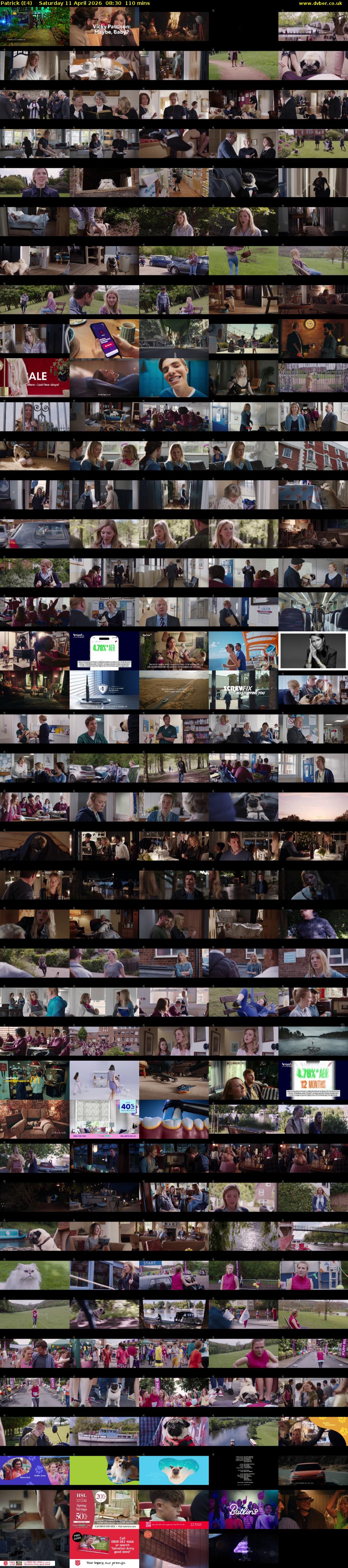 Patrick (E4) Saturday 11 April 2026 08:30 - 10:20