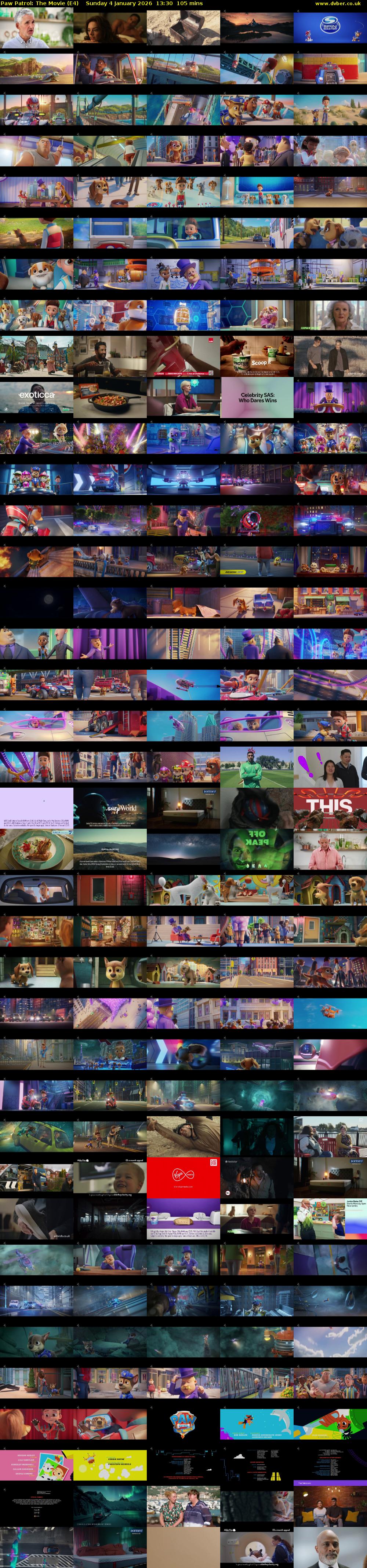 Paw Patrol: The Movie (E4) Sunday 4 January 2026 13:30 - 15:15