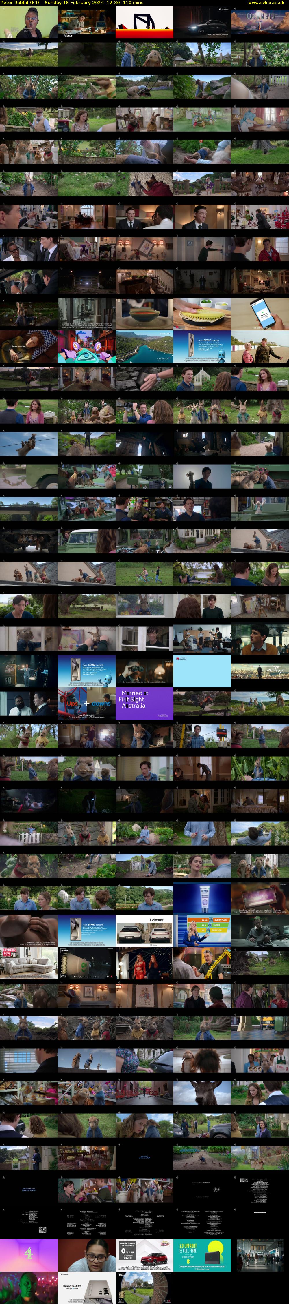 Peter Rabbit (E4) Sunday 18 February 2024 12:30 - 14:20