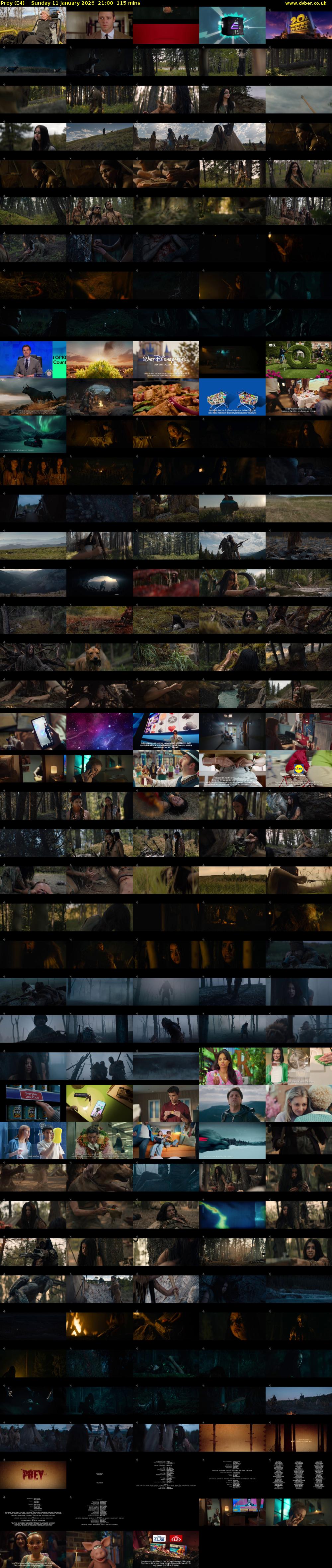 Prey (E4) Sunday 11 January 2026 21:00 - 22:55