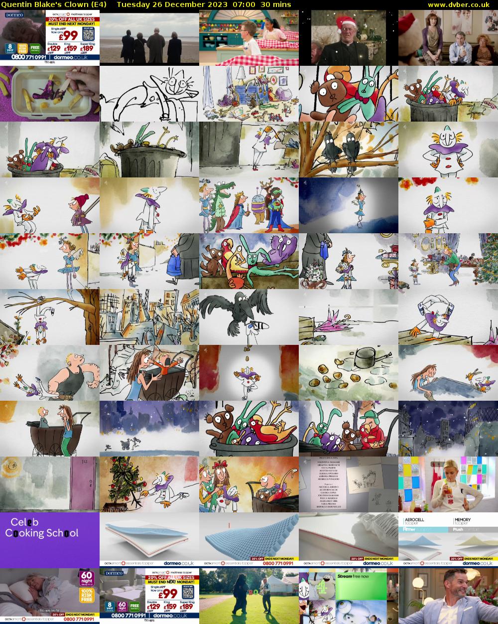 Quentin Blake's Clown (E4) Tuesday 26 December 2023 07:00 - 07:30