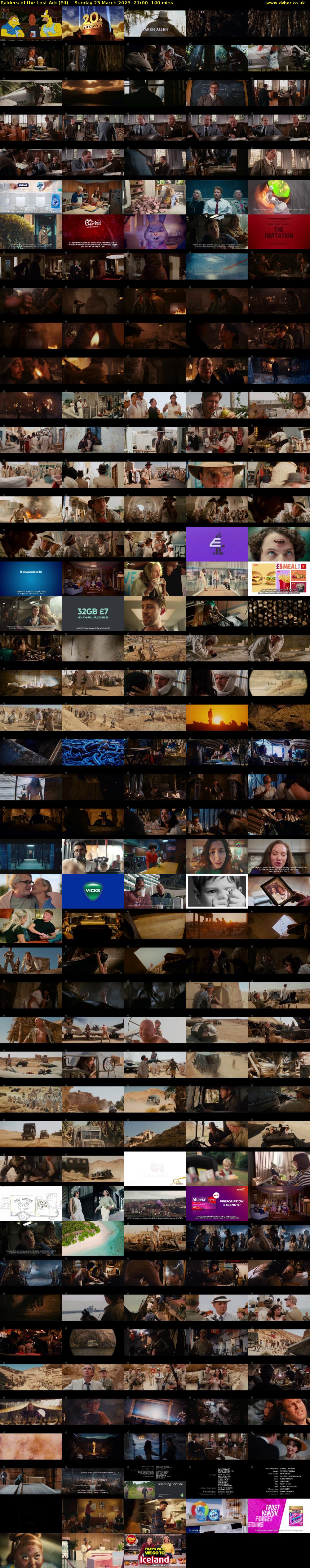 Raiders of the Lost Ark (E4) Sunday 23 March 2025 21:00 - 23:20