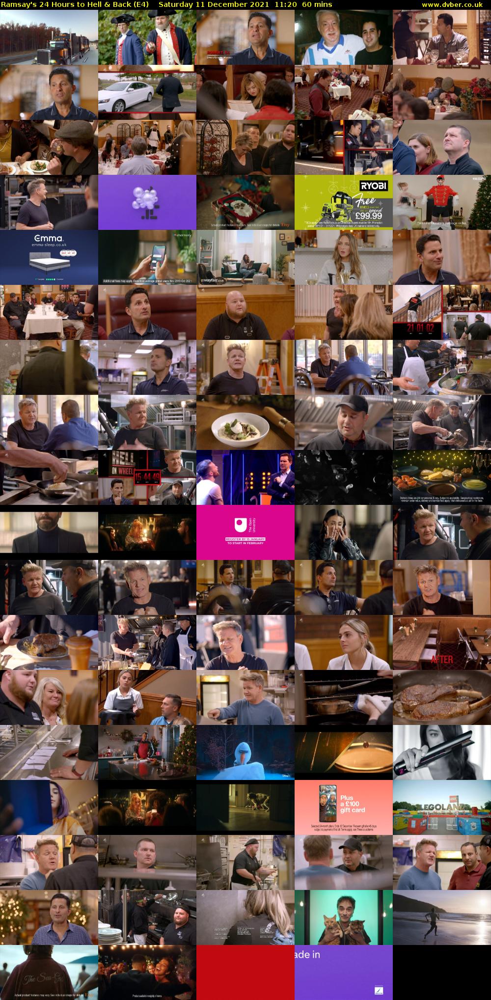 Ramsay's 24 Hours to Hell & Back (E4) Saturday 11 December 2021 11:20 - 12:20
