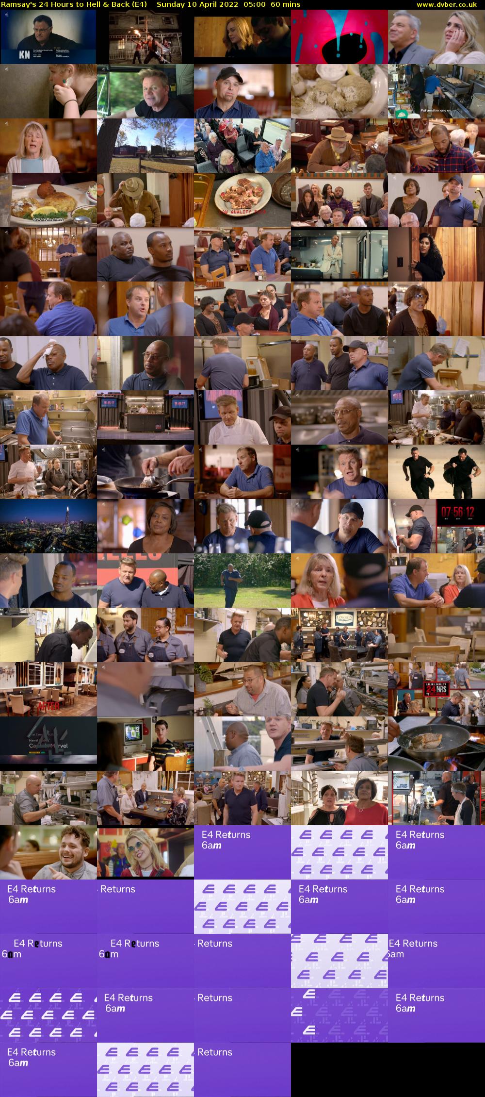 Ramsay's 24 Hours to Hell & Back (E4) Sunday 10 April 2022 05:00 - 06:00