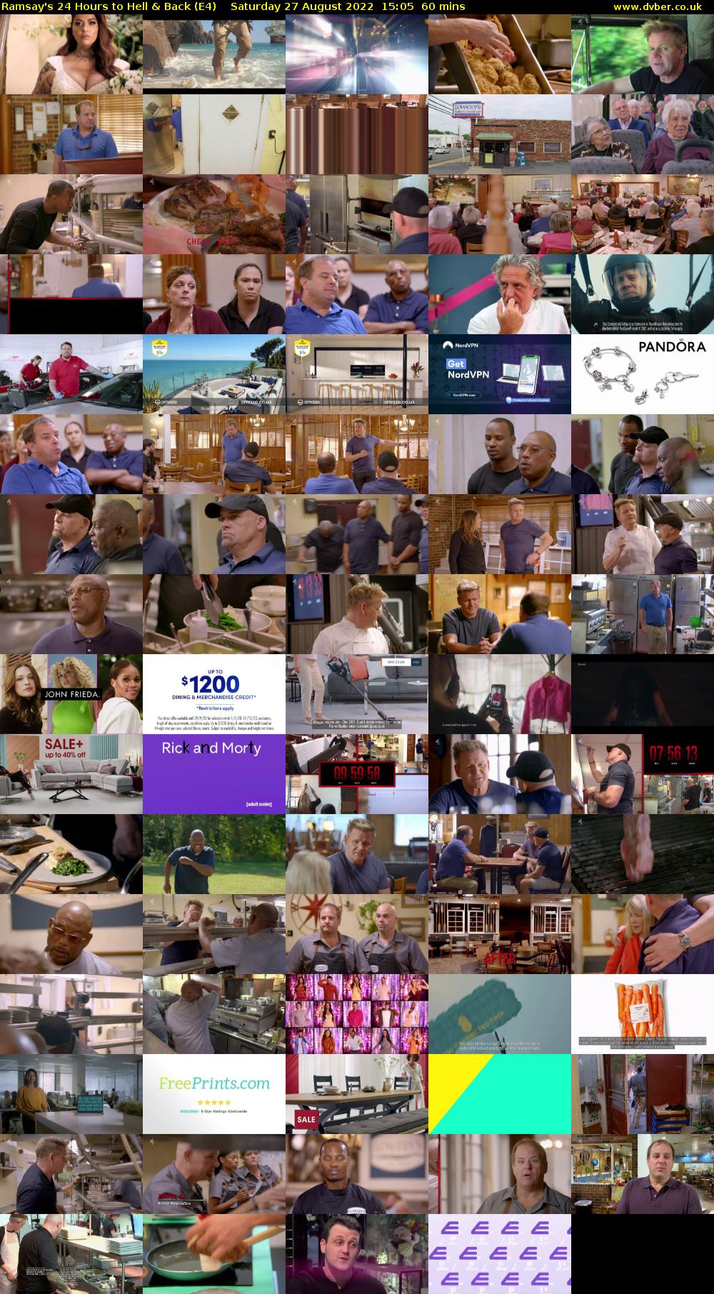 Ramsay's 24 Hours to Hell & Back (E4) Saturday 27 August 2022 15:05 - 16:05