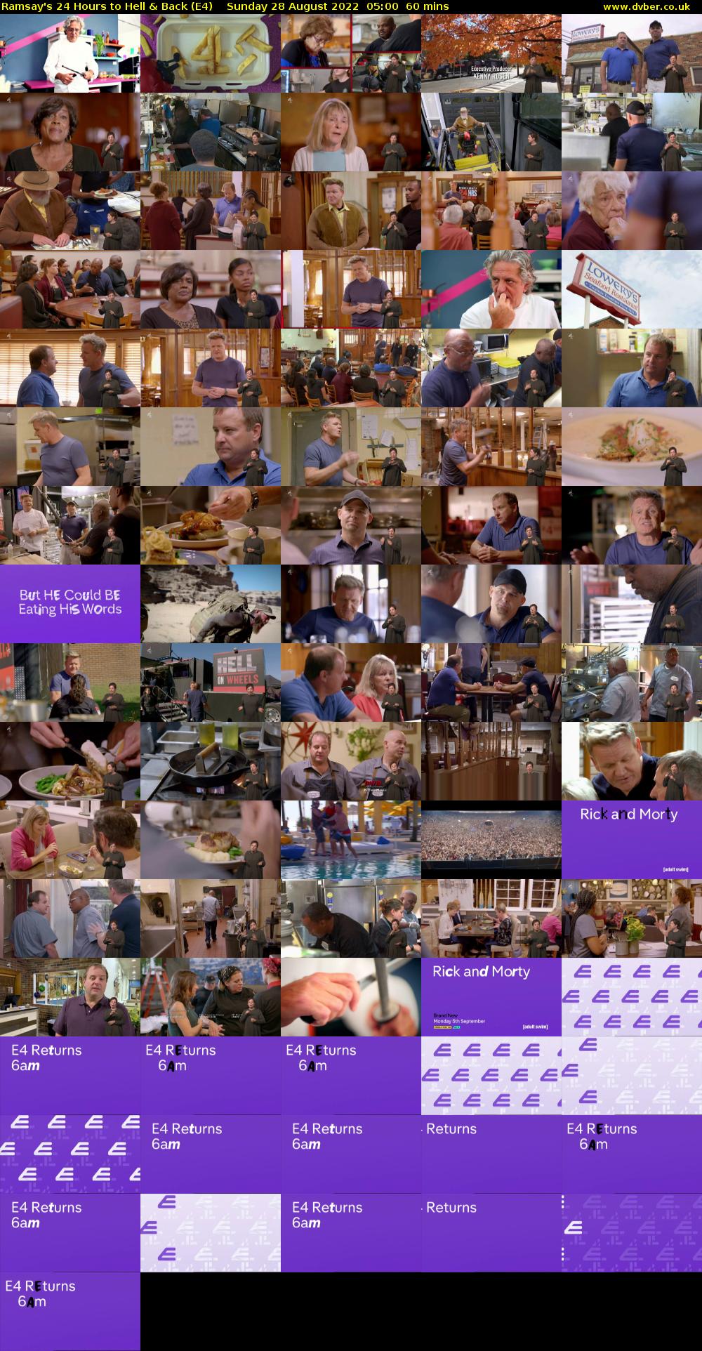 Ramsay's 24 Hours to Hell & Back (E4) Sunday 28 August 2022 05:00 - 06:00