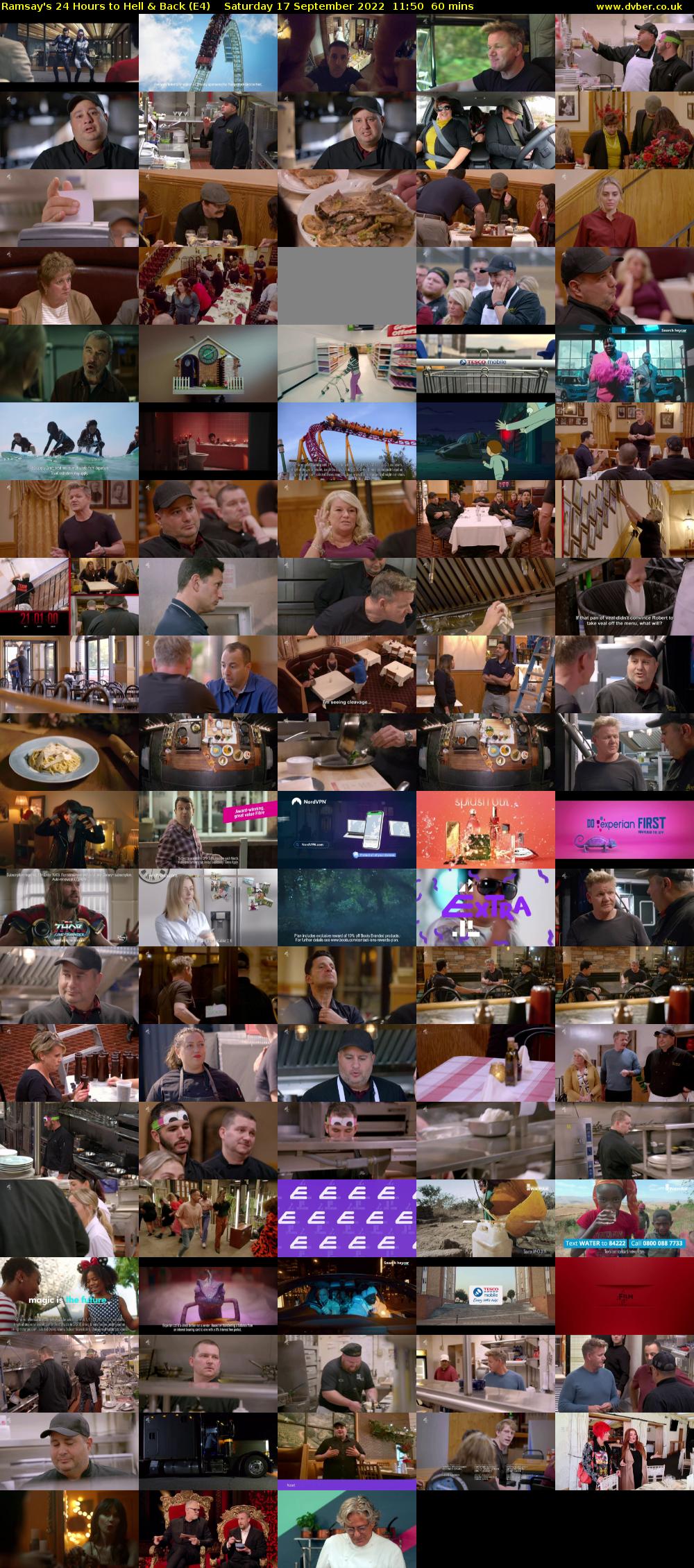 Ramsay's 24 Hours to Hell & Back (E4) Saturday 17 September 2022 11:50 - 12:50