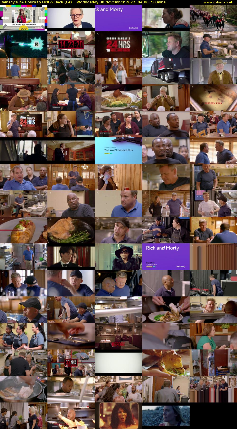 Ramsay's 24 Hours to Hell & Back (E4) Wednesday 30 November 2022 04:00 - 04:50