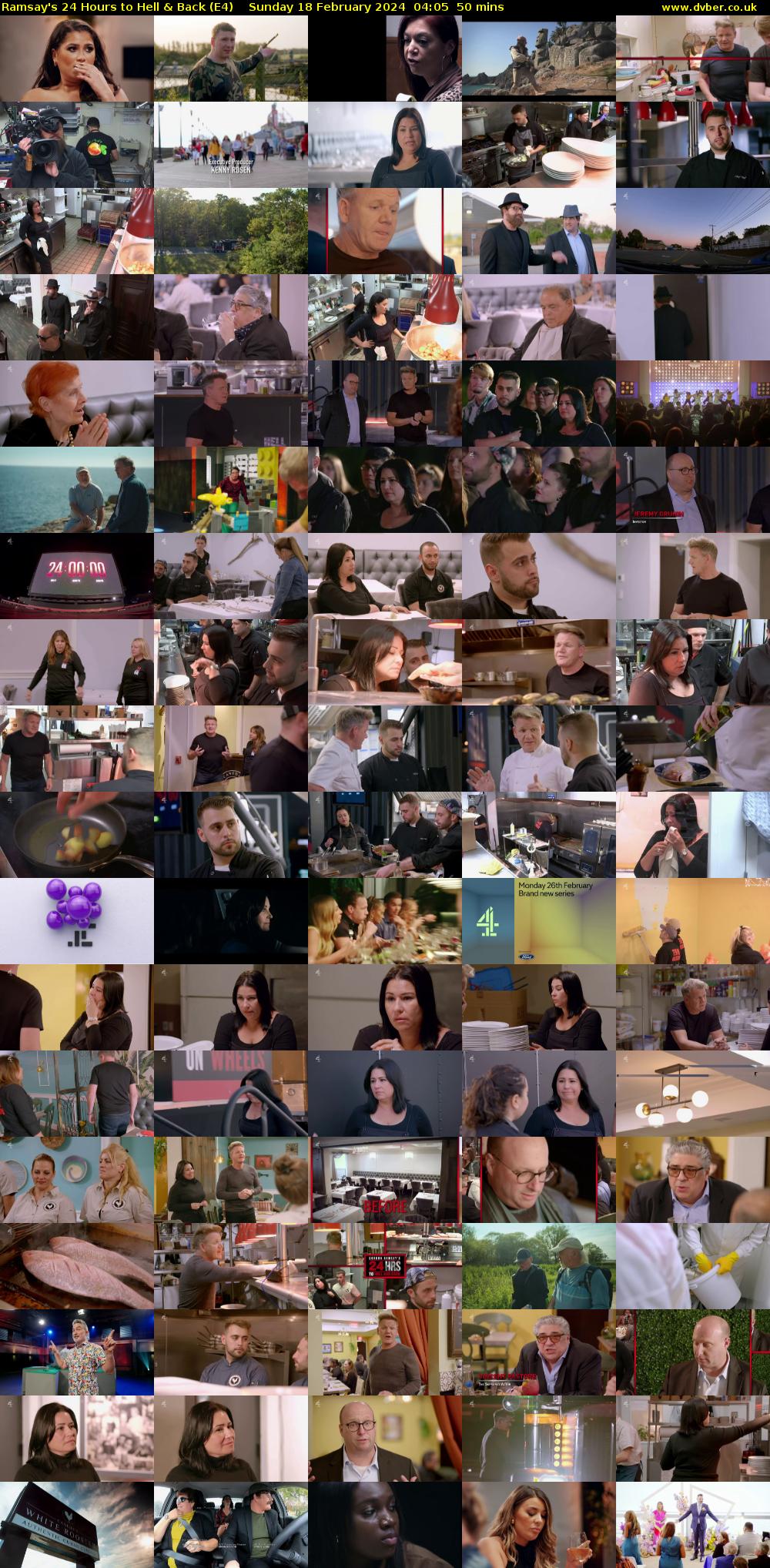Ramsay's 24 Hours to Hell & Back (E4) Sunday 18 February 2024 04:05 - 04:55