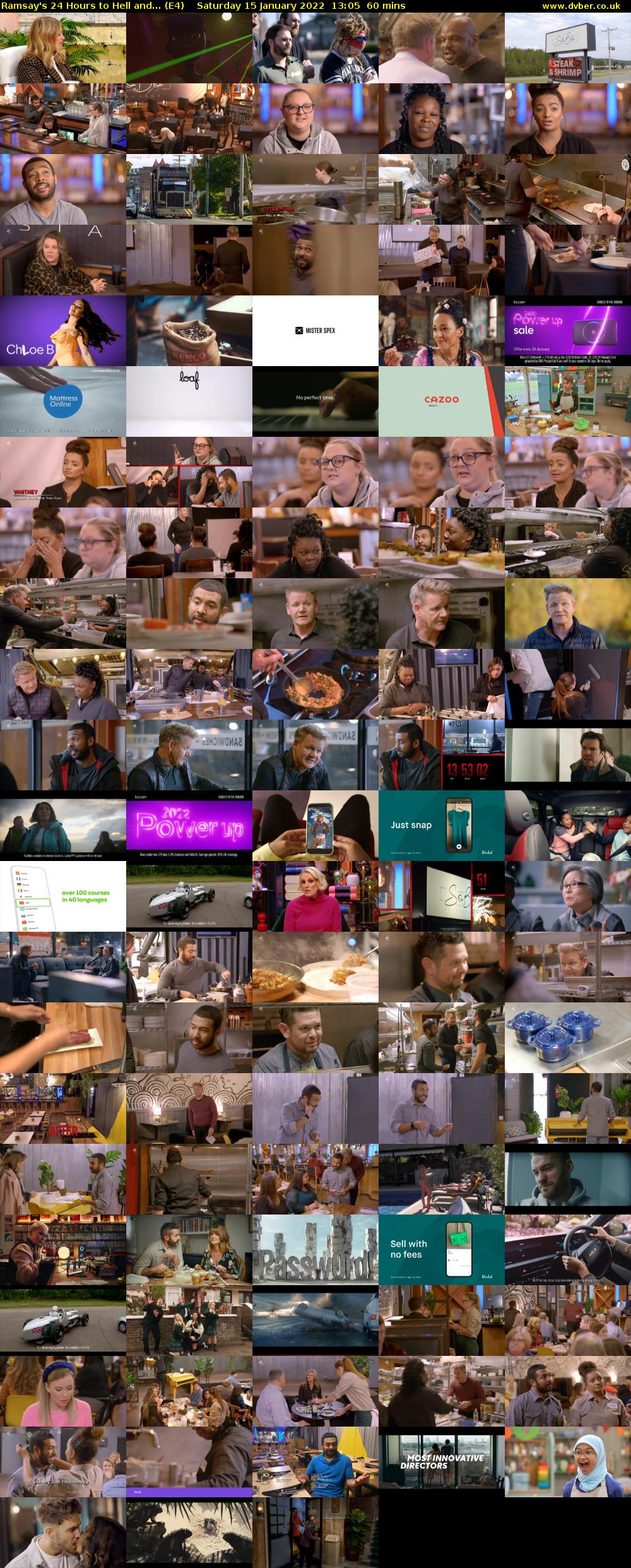 Ramsay's 24 Hours to Hell and... (E4) Saturday 15 January 2022 13:05 - 14:05