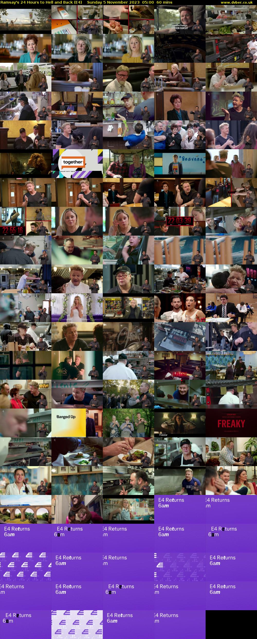 Ramsay's 24 Hours to Hell and Back (E4) Sunday 5 November 2023 05:00 - 06:00
