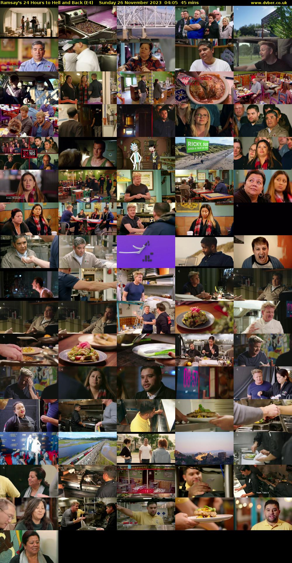 Ramsay's 24 Hours to Hell and Back (E4) Sunday 26 November 2023 04:05 - 04:50