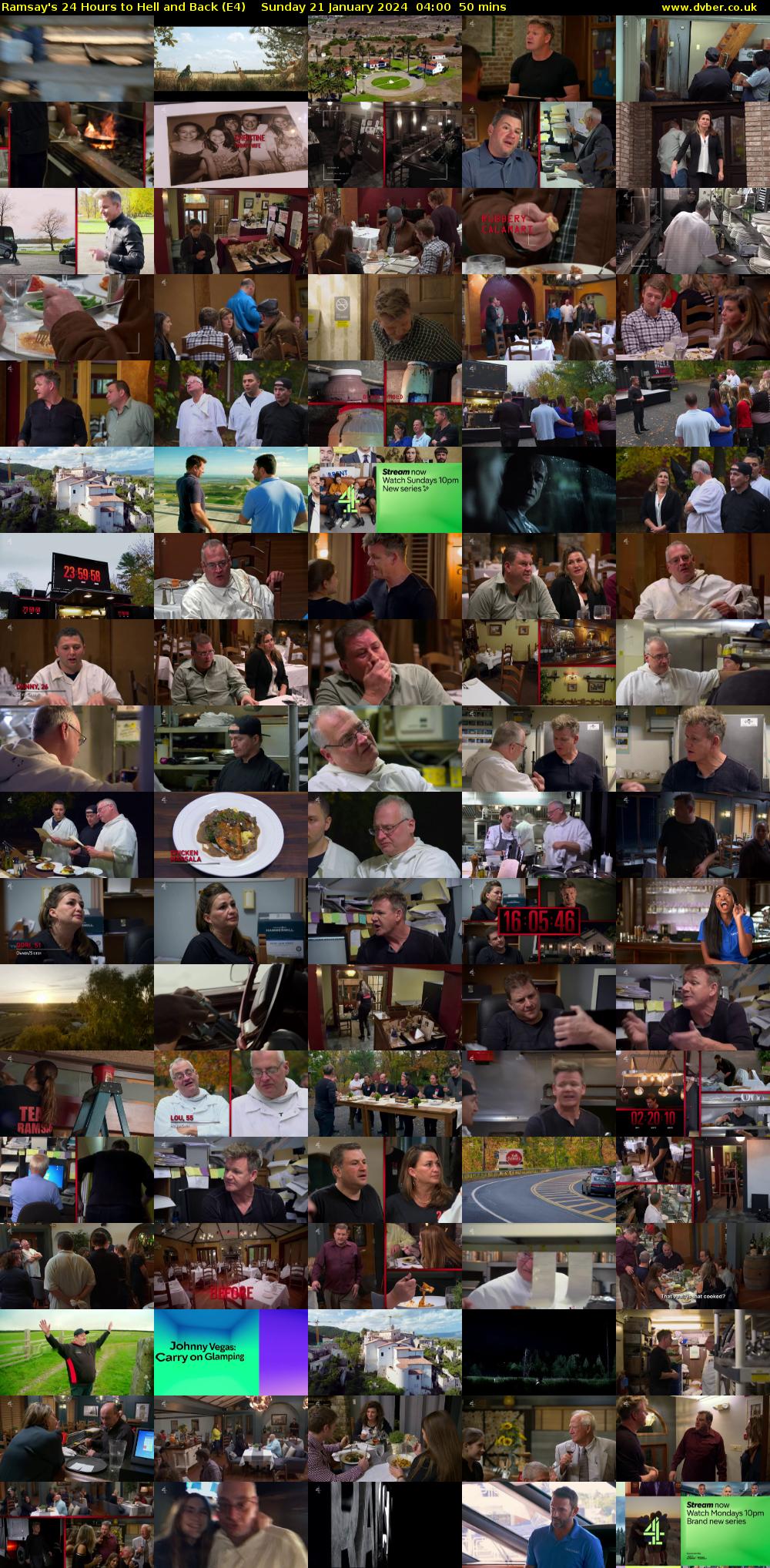 Ramsay's 24 Hours to Hell and Back (E4) Sunday 21 January 2024 04:00 - 04:50