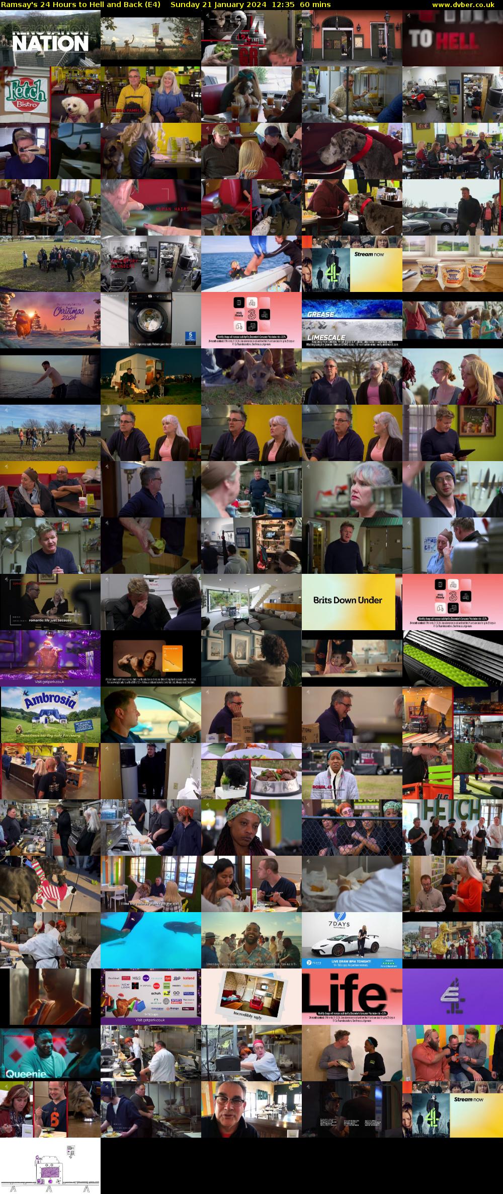 Ramsay's 24 Hours to Hell and Back (E4) Sunday 21 January 2024 12:35 - 13:35