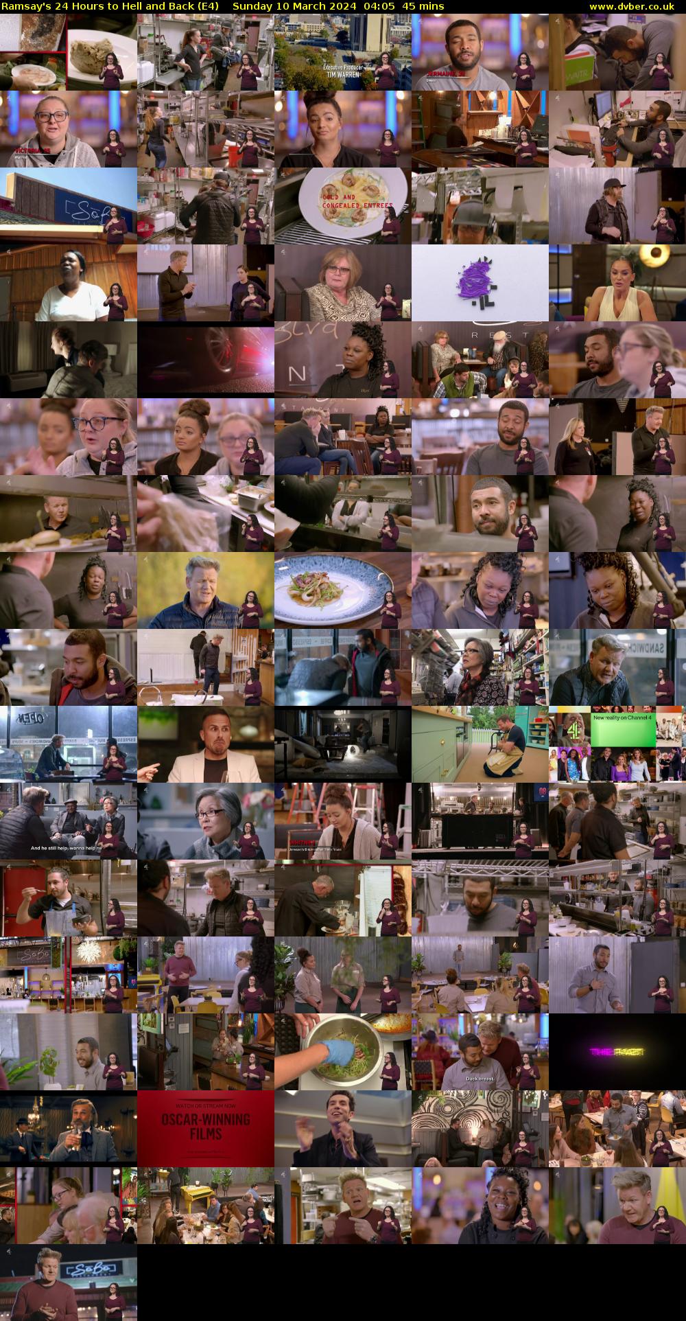 Ramsay's 24 Hours to Hell and Back (E4) Sunday 10 March 2024 04:05 - 04:50