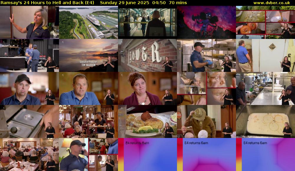 Ramsay's 24 Hours to Hell and Back (E4) Sunday 29 June 2025 04:50 - 06:00