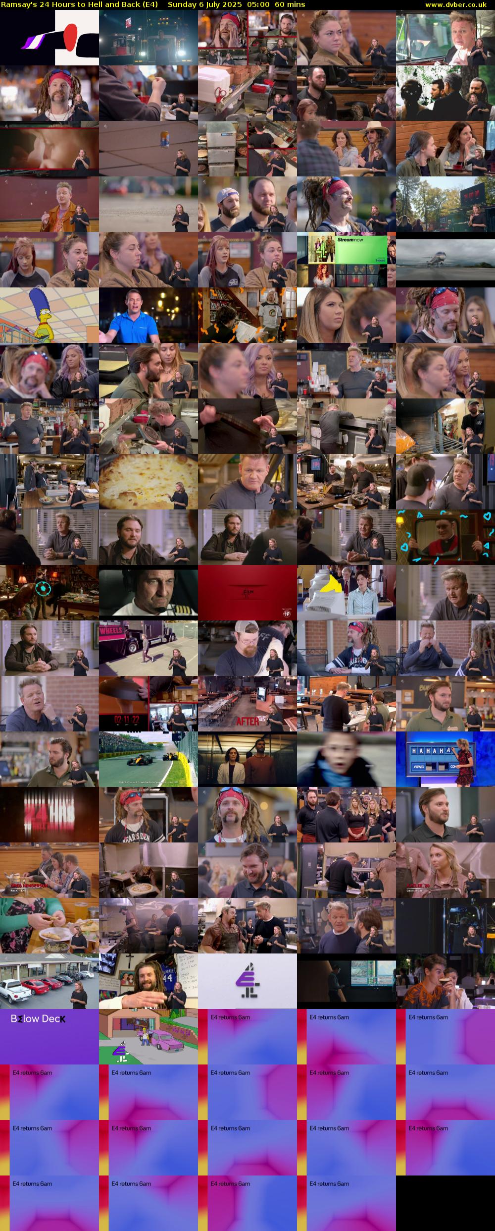 Ramsay's 24 Hours to Hell and Back (E4) Sunday 6 July 2025 05:00 - 06:00