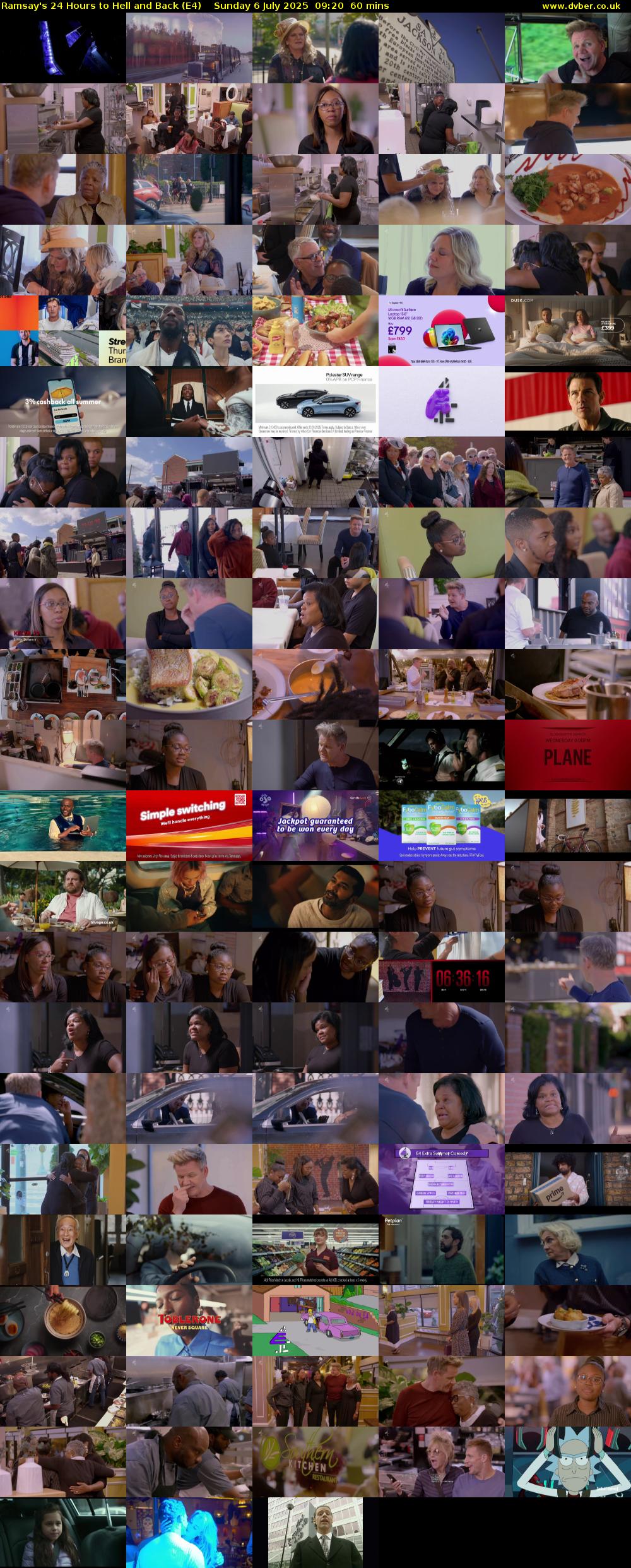 Ramsay's 24 Hours to Hell and Back (E4) Sunday 6 July 2025 09:20 - 10:20