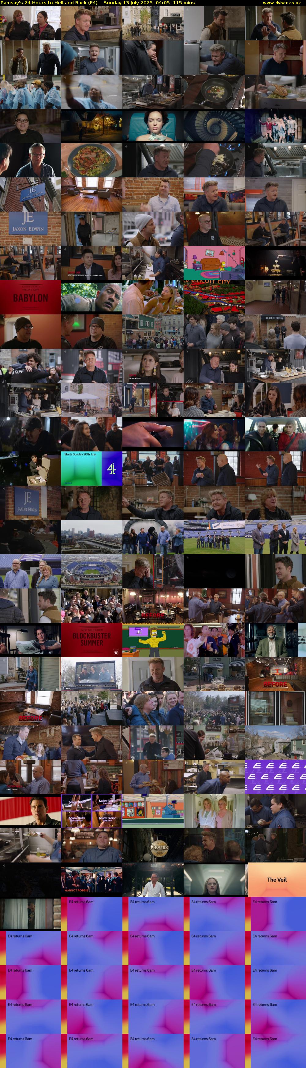 Ramsay's 24 Hours to Hell and Back (E4) Sunday 13 July 2025 04:05 - 06:00
