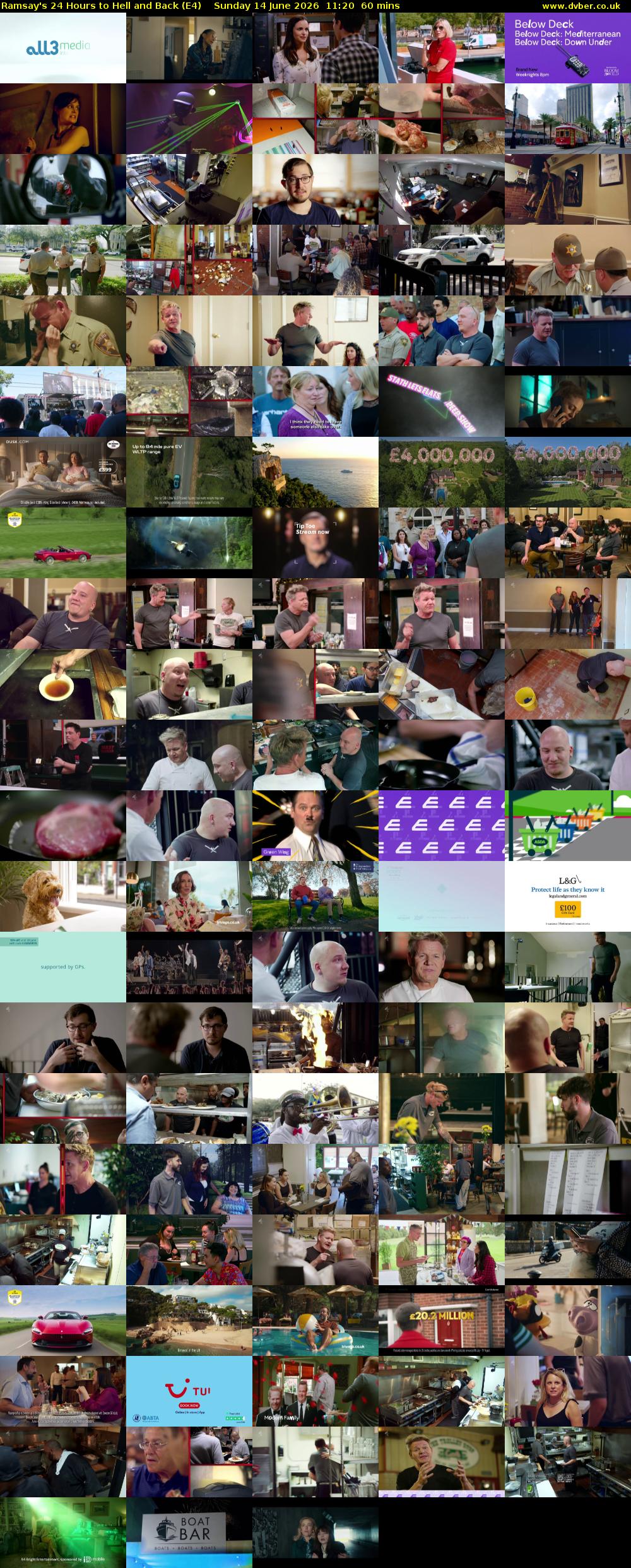 Ramsay's 24 Hours to Hell and Back (E4) Sunday 14 June 2026 11:20 - 12:20