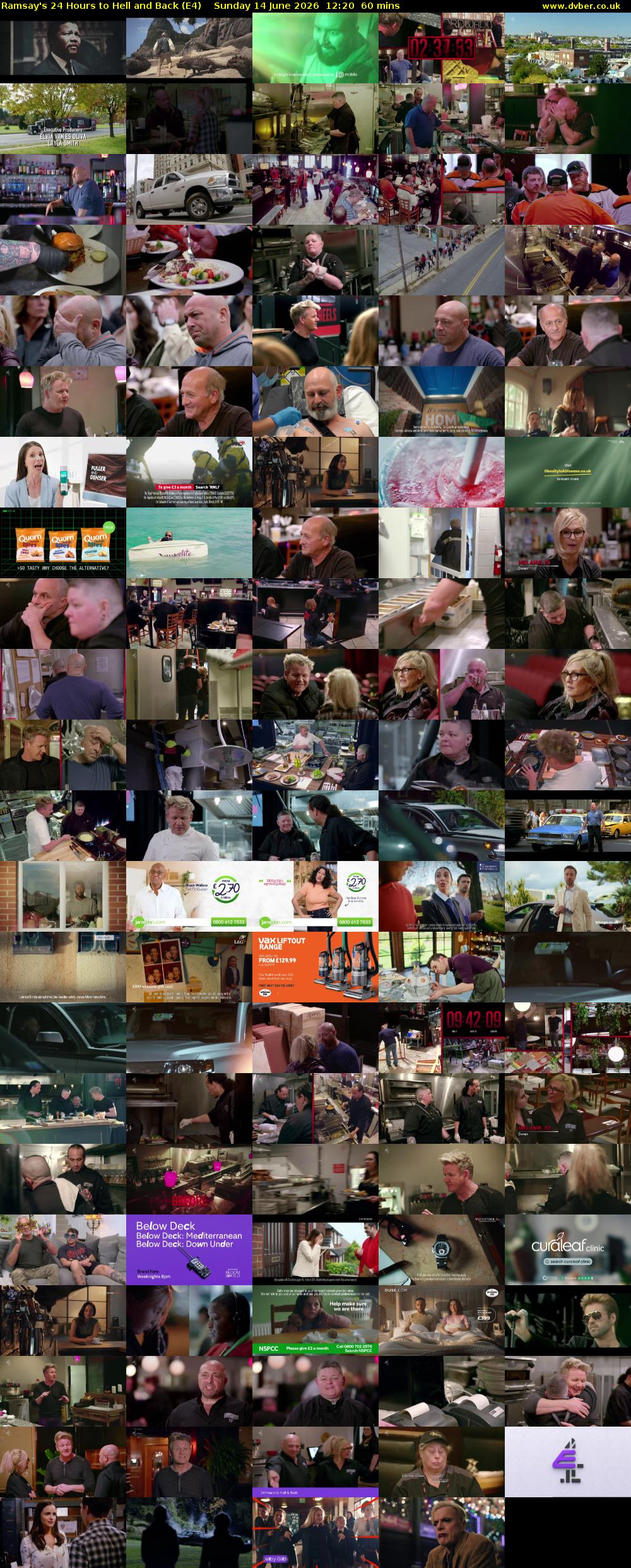 Ramsay's 24 Hours to Hell and Back (E4) Sunday 14 June 2026 12:20 - 13:20