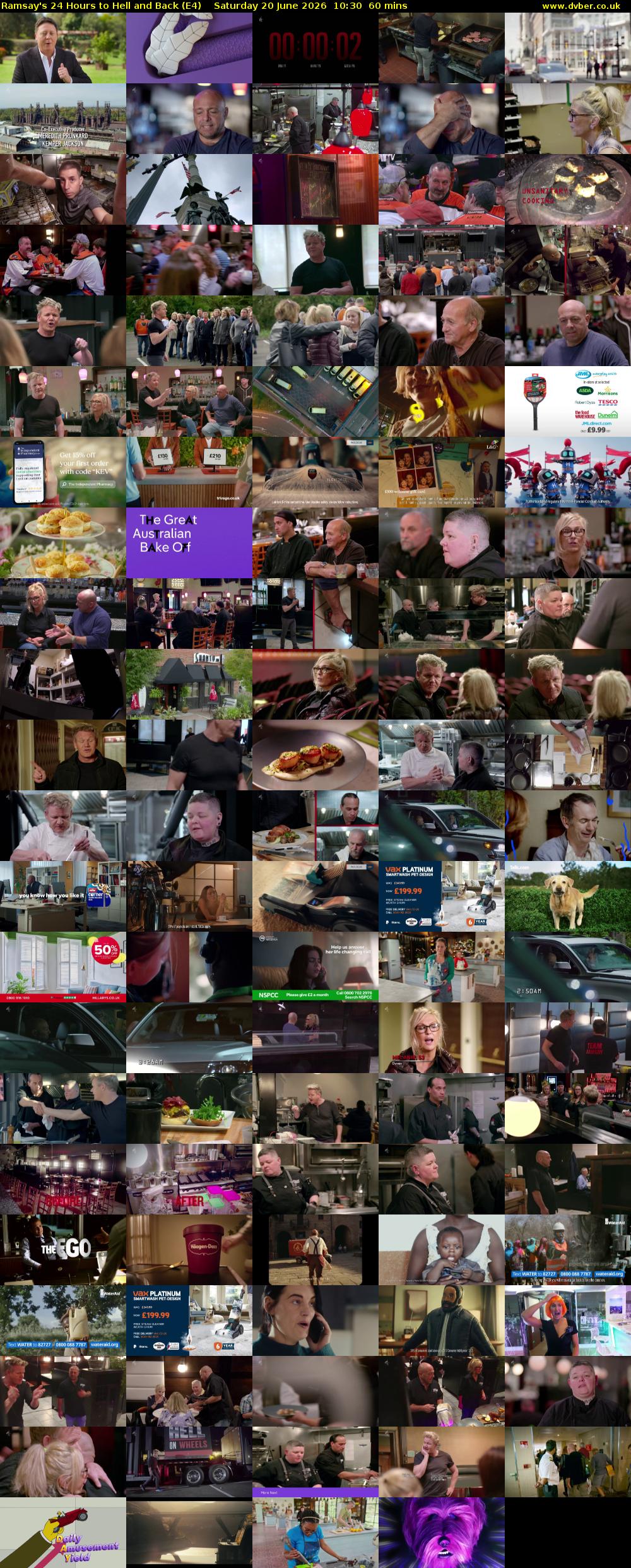 Ramsay's 24 Hours to Hell and Back (E4) Saturday 20 June 2026 10:30 - 11:30