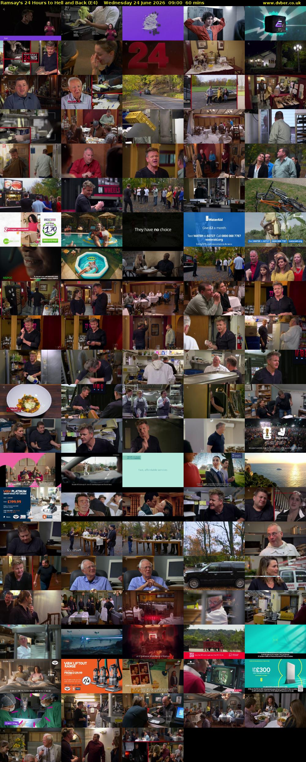 Ramsay's 24 Hours to Hell and Back (E4) Wednesday 24 June 2026 09:00 - 10:00