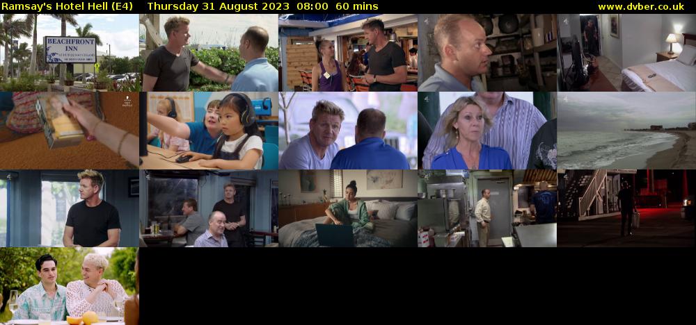 Ramsay's Hotel Hell (E4) Thursday 31 August 2023 08:00 - 09:00