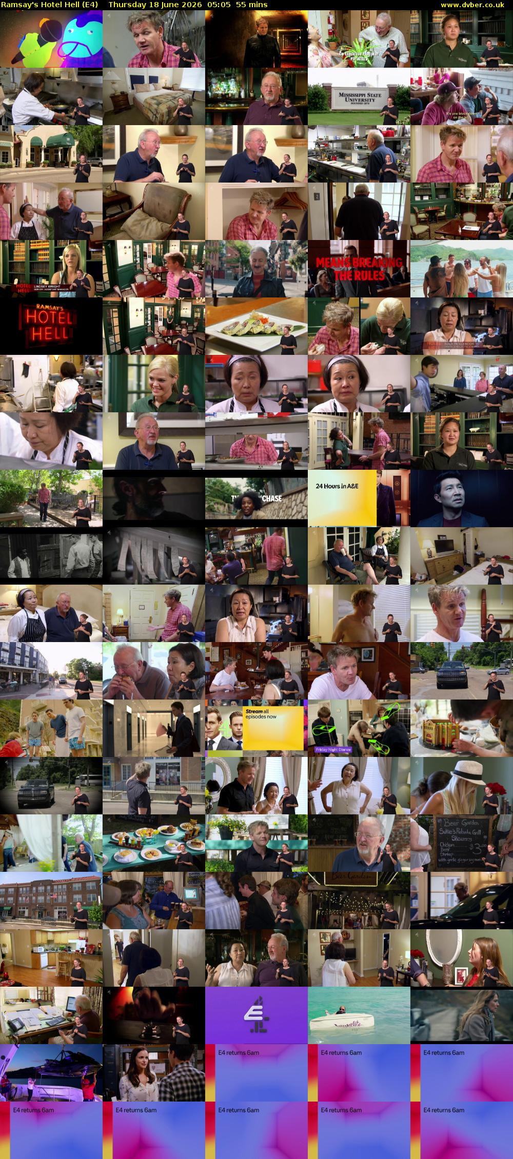 Ramsay's Hotel Hell (E4) Thursday 18 June 2026 05:05 - 06:00