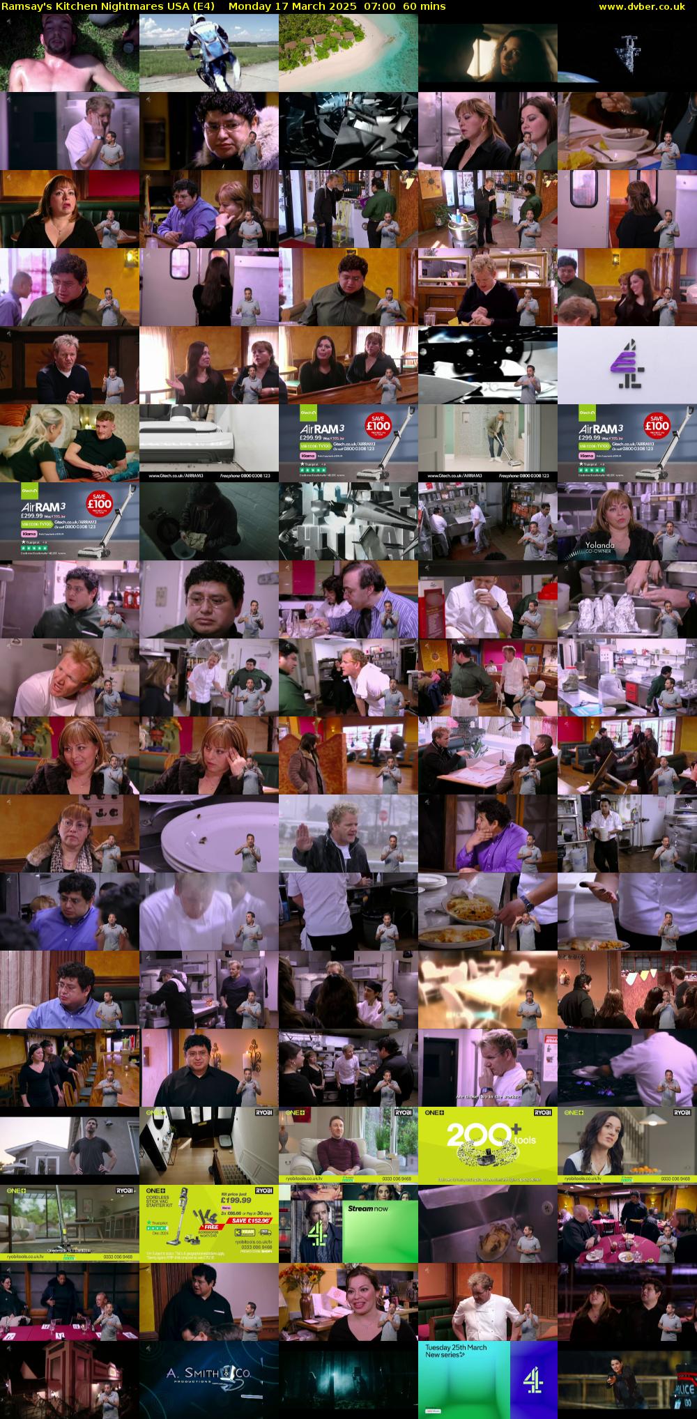 Ramsay's Kitchen Nightmares USA (E4) Monday 17 March 2025 07:00 - 08:00