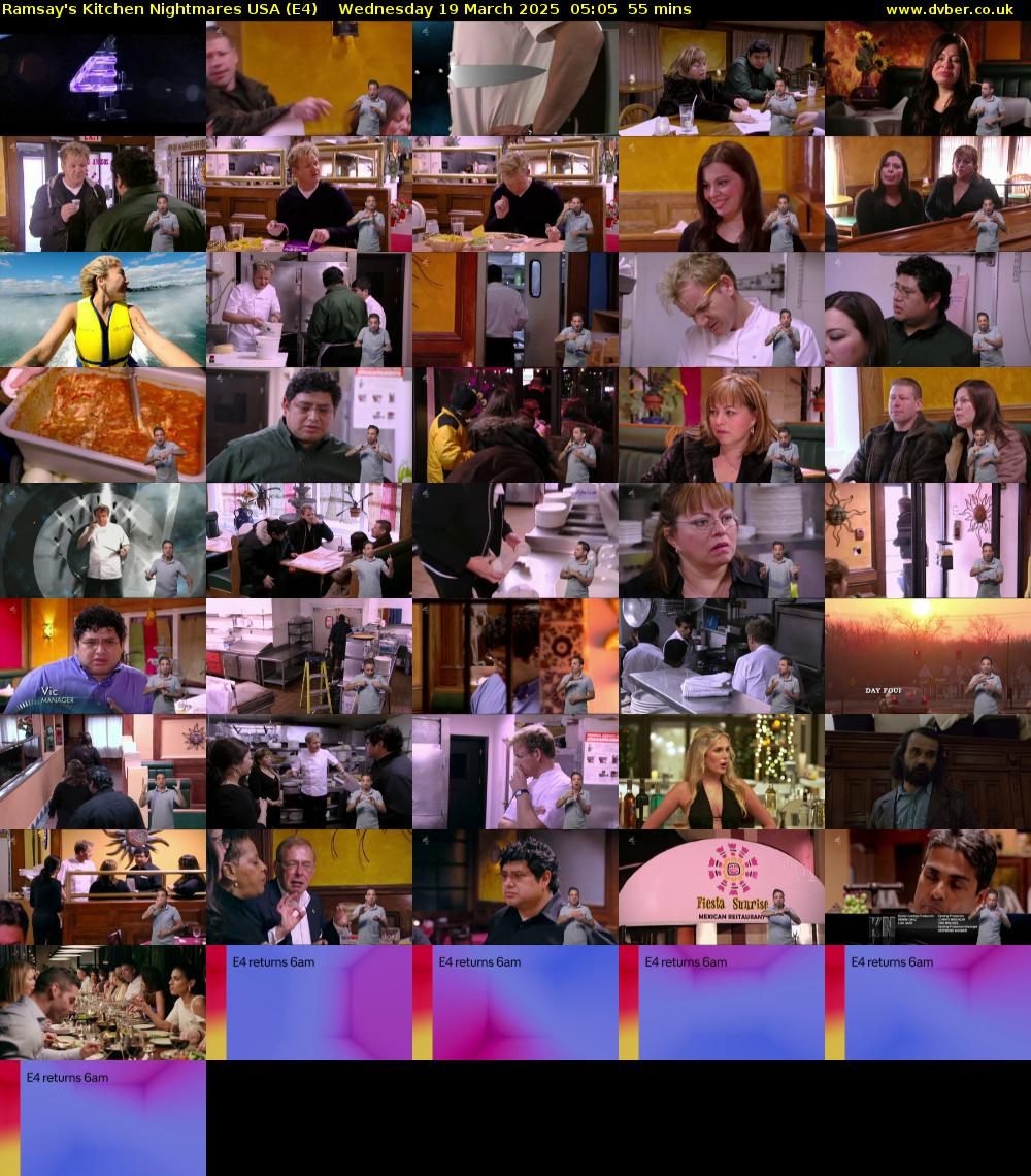 Ramsay's Kitchen Nightmares USA (E4) Wednesday 19 March 2025 05:05 - 06:00