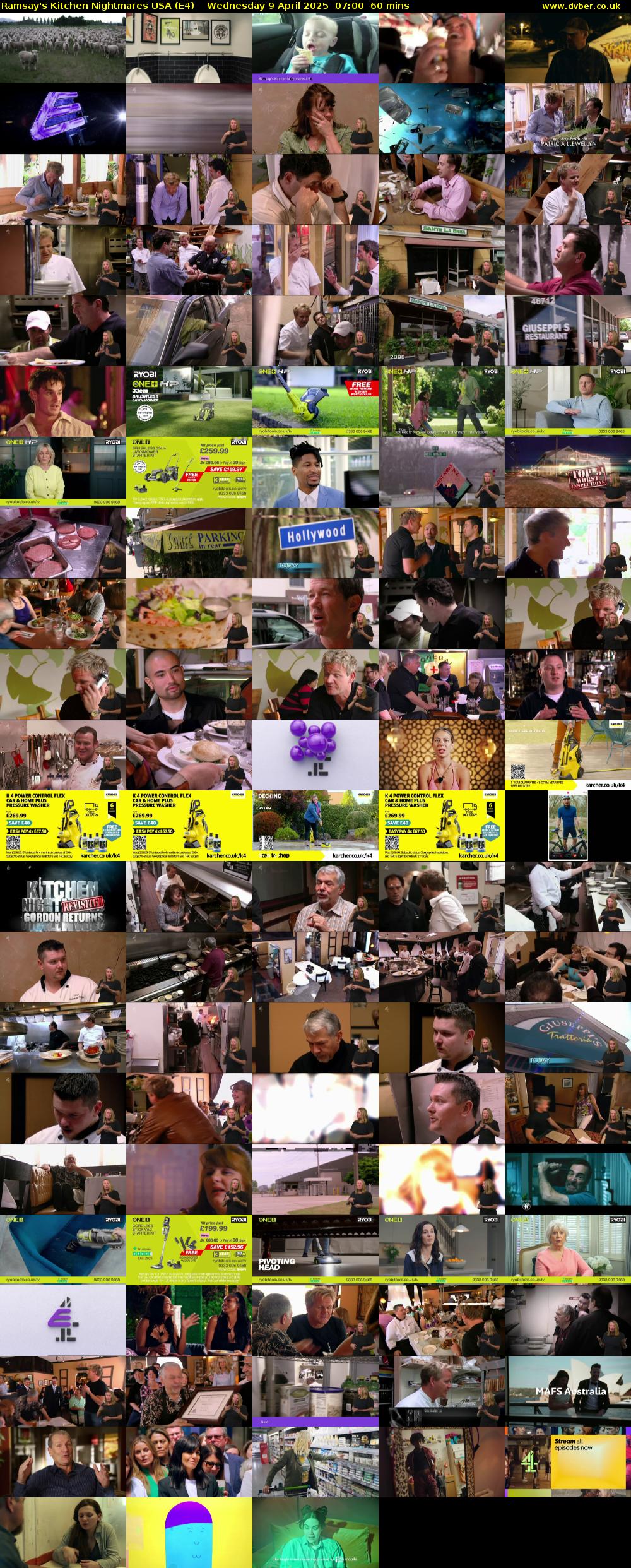 Ramsay's Kitchen Nightmares USA (E4) Wednesday 9 April 2025 07:00 - 08:00