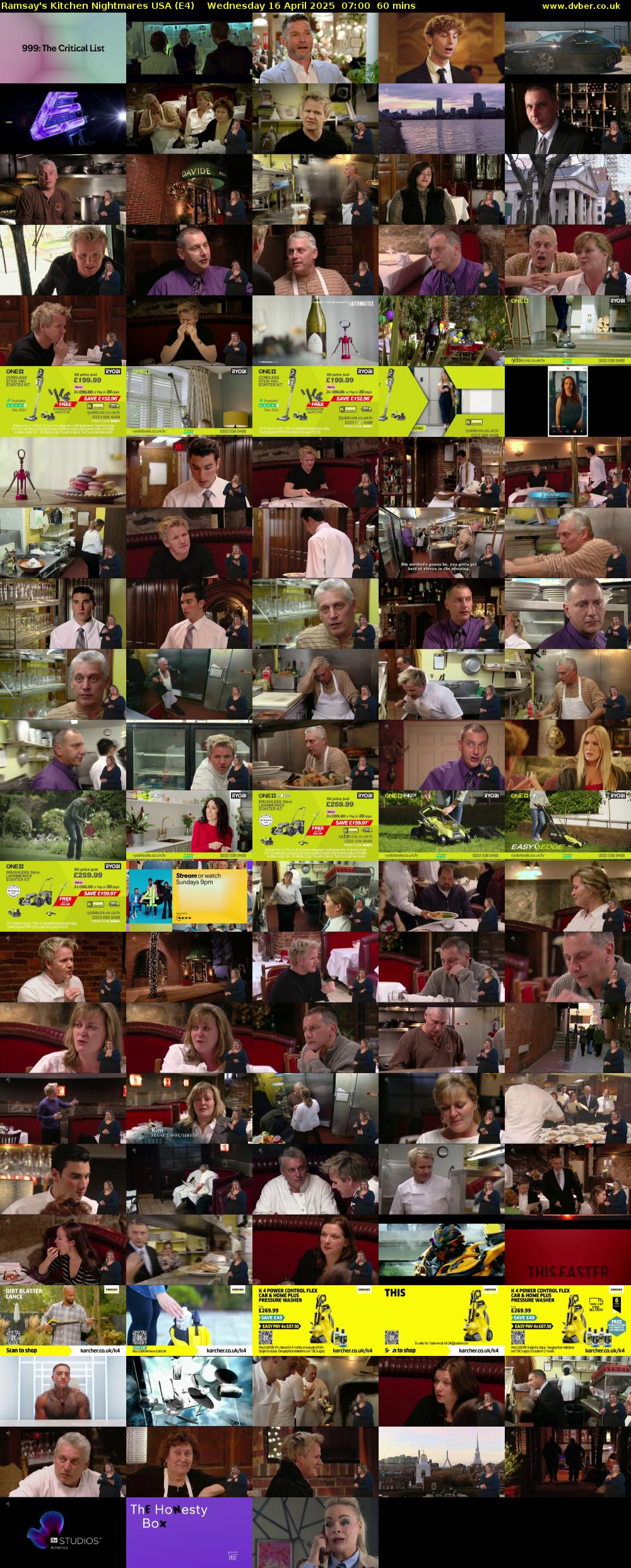 Ramsay's Kitchen Nightmares USA (E4) Wednesday 16 April 2025 07:00 - 08:00